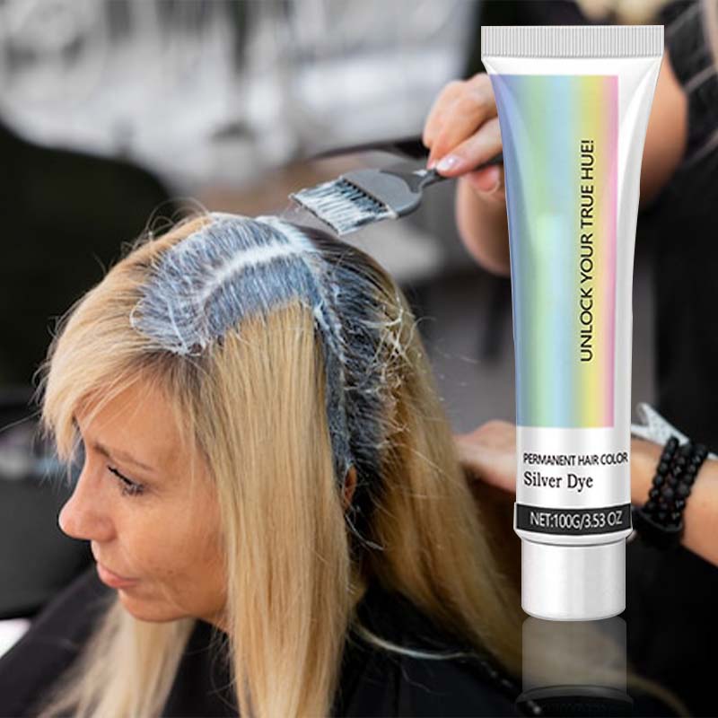 Best Gift 2-in-1 Natural Essence Extract Silver Hair Dye