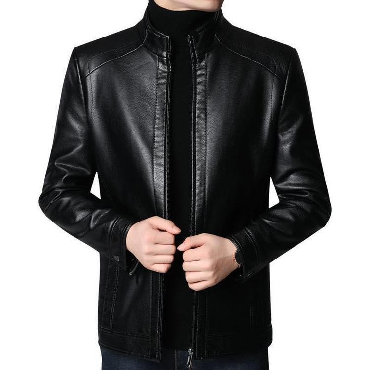 ❄️Winter Specials 58% off❄️Men’s Warm Plush Lining Leather Jacket