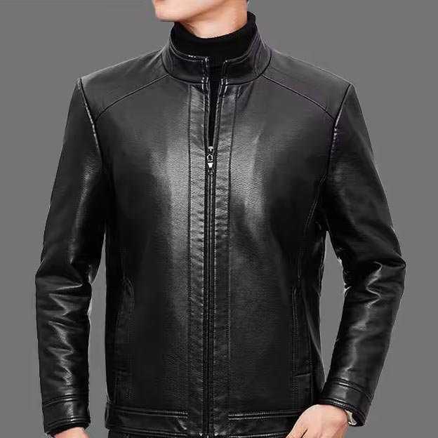 ❄️Winter Specials 58% off❄️Men’s Warm Plush Lining Leather Jacket