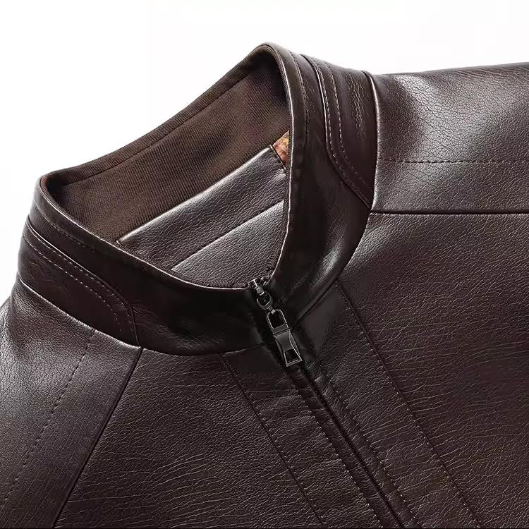 ❄️Winter Specials 58% off❄️Men’s Warm Plush Lining Leather Jacket