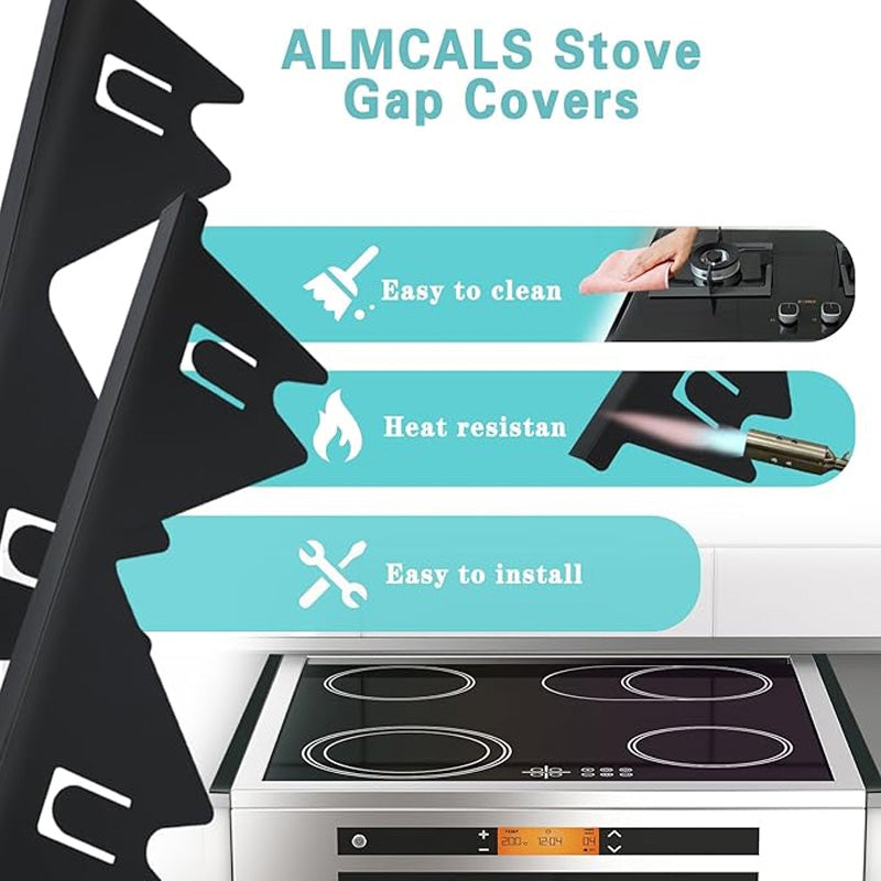 🔥2024 Kitchen Hot Sale🔥Stainless Steel Adjustable Retractable Stove Gap Covers