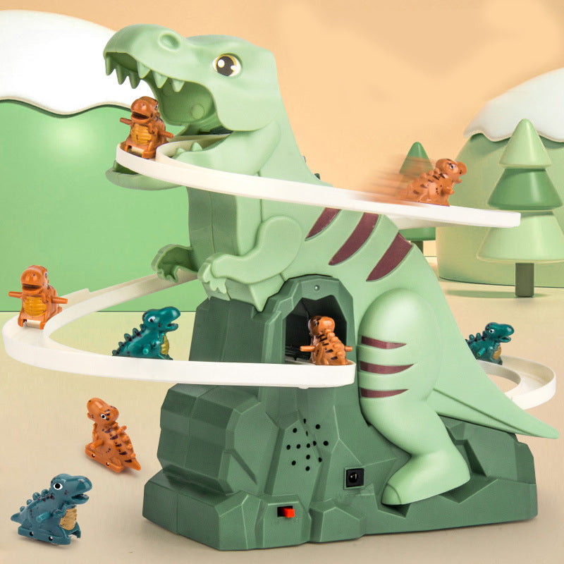 💝Gift Idea Hot sale 50% OFF-Electric Dinosaur Chase Race Track Playset🦕