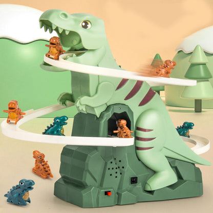 💝Gift Idea Hot sale 50% OFF-Electric Dinosaur Chase Race Track Playset🦕