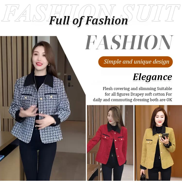 Fashionable and Elegant Short Tweed Jacket