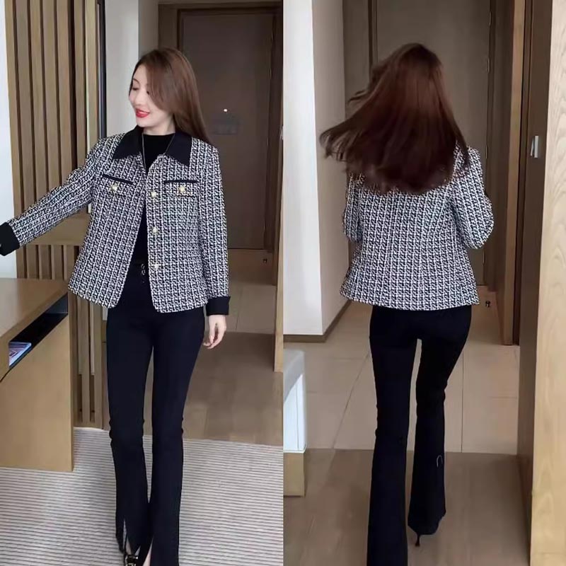 Fashionable and Elegant Short Tweed Jacket