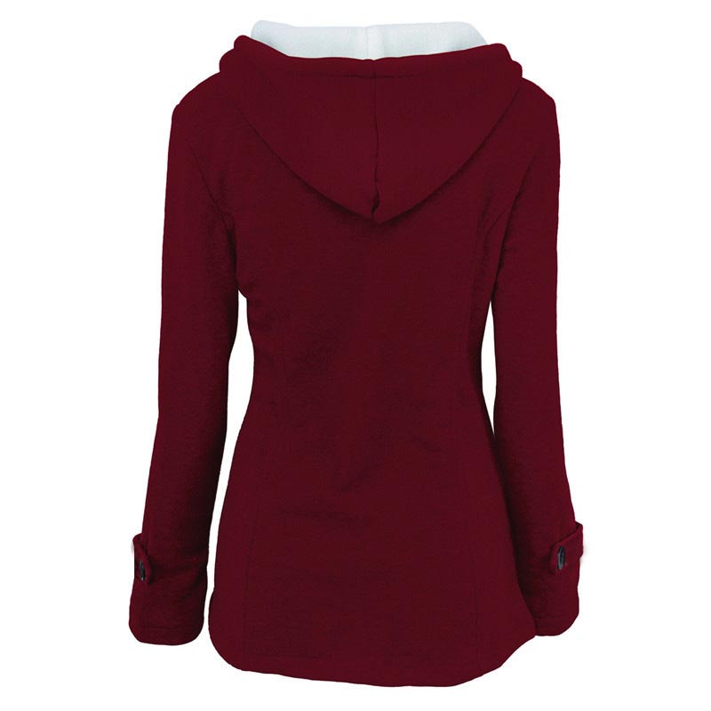 Women’s Thickened Mid-length Hooded Jacket