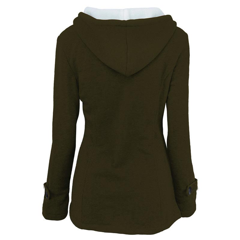 Women’s Thickened Mid-length Hooded Jacket