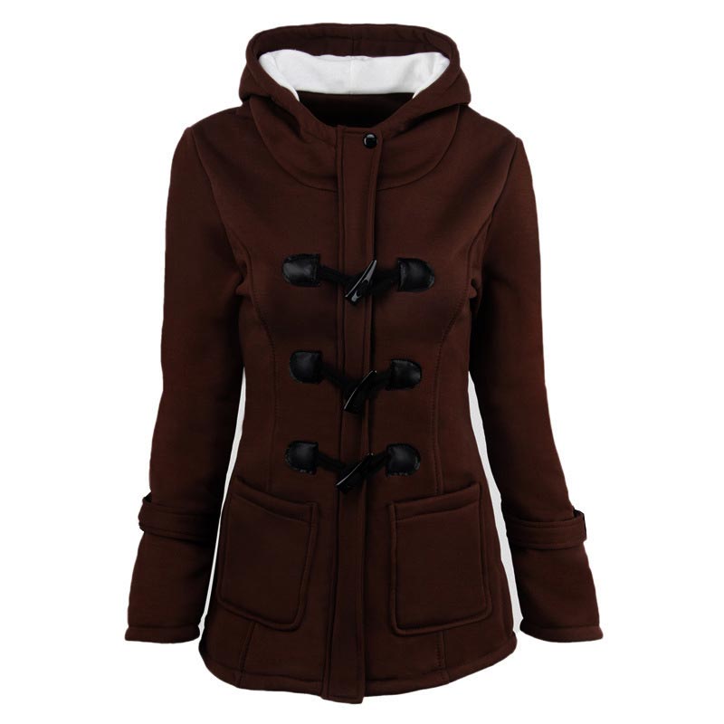 Women’s Thickened Mid-length Hooded Jacket