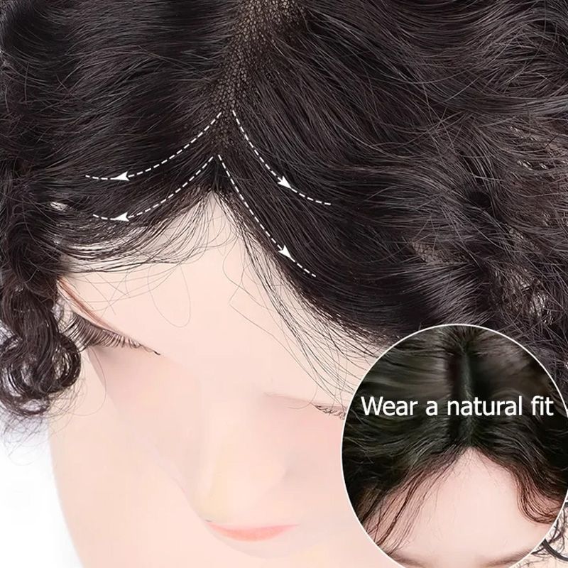 Elegant Curly Hairpiece - Cover Gray Hair/ Increase Hair Volume