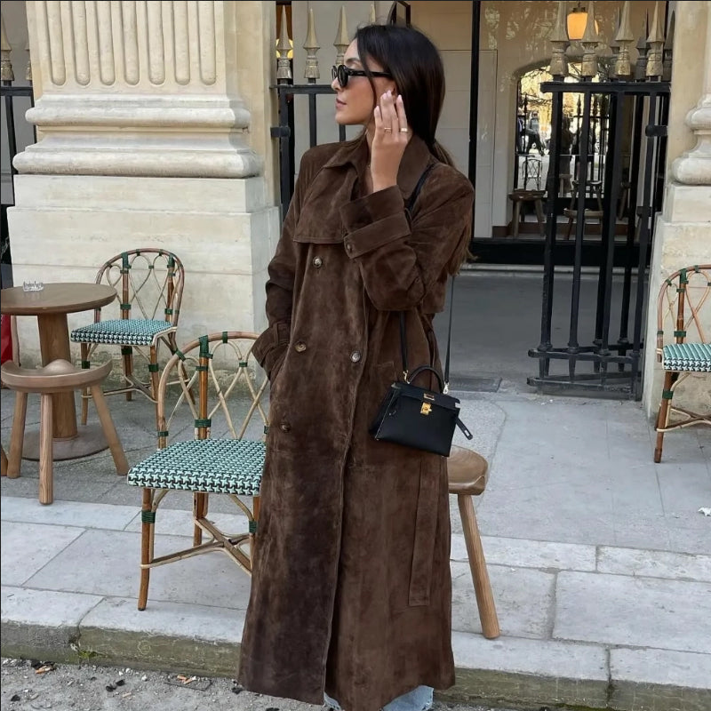 🔥🖤Black Friday Sale:50% OFF🔥Women's Warm and Comfortable Waist-Tied Long Coat【✈️free shipping 】