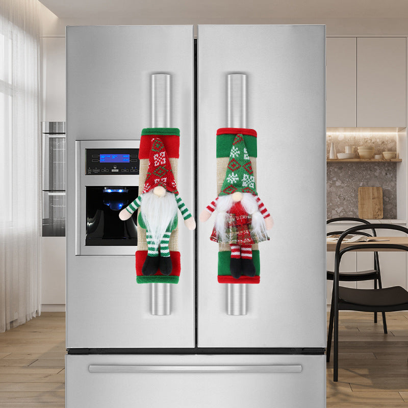 🎅Christmas Sale 49% OFF🎁Christmas Refrigerator Handle Covers Set