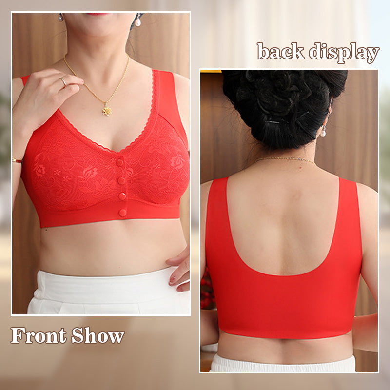 🎅Christmas Specials 50% OFF🎁Women's Comfortable Front-Closure Wire-Free Seamless Bra