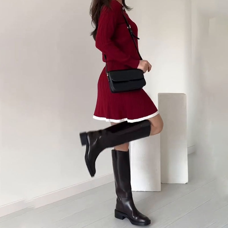 🎅Christmas Pre-sale🎁Women's Knitted Sweater ＆ Short Skirt 2-Piece Set