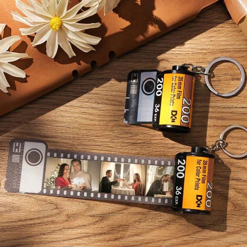 🎁Best Christmas gift ever🎉Custom Film Roll Key Ring