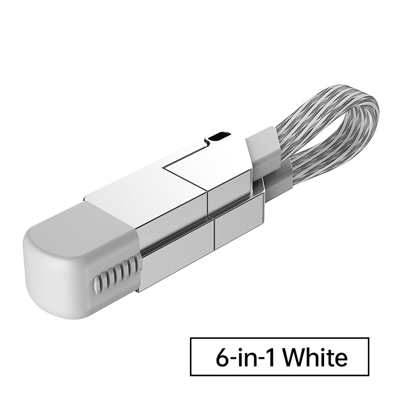 All-in-1 Portable Keychain 60W Fast Charging Cable