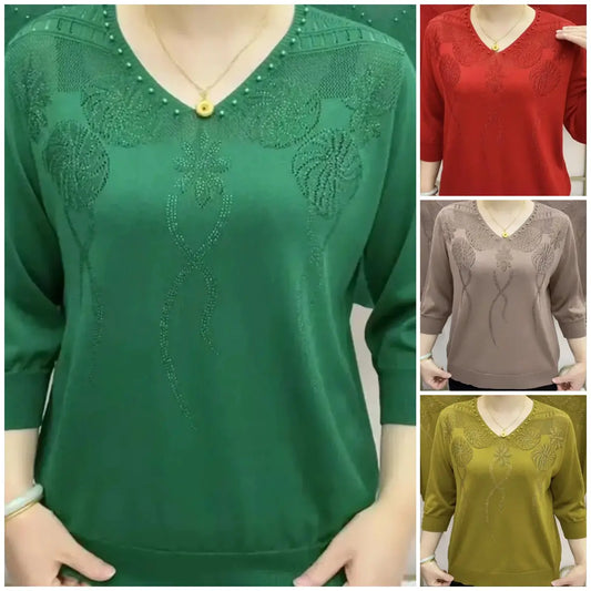 🔥✨HOT SALE✨🎅Two pieces free shipping🔥【M-4XL】2023 new fashion knitted tops