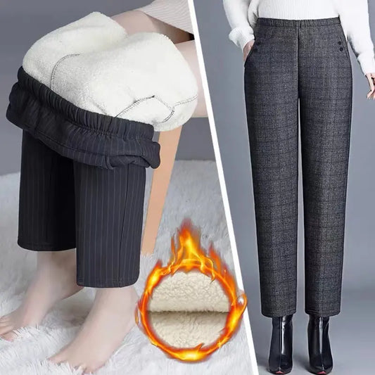 Women’s Stylish Plush Straight-leg Pants