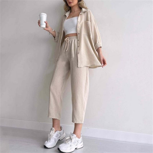 Casual loose two -piece set