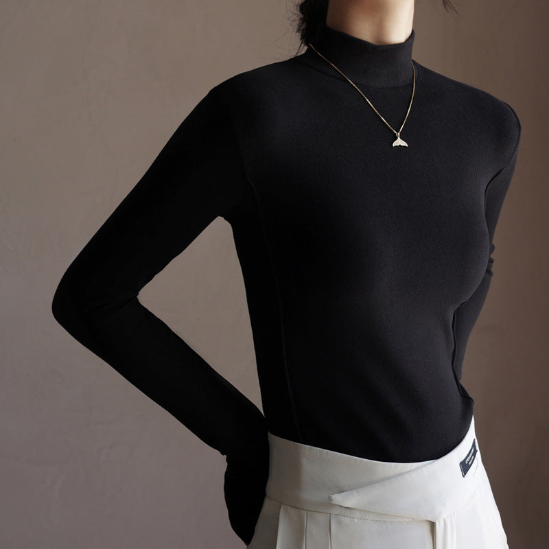 ✨2023 Autumn New-Half High Neck Long Sleeve Bottom Shirt