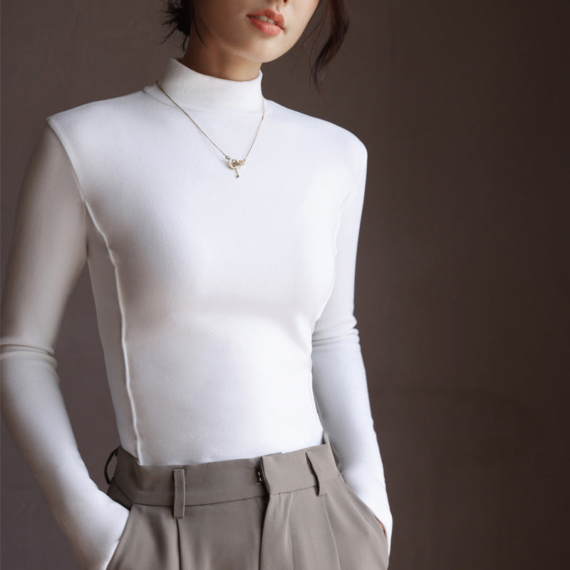 ✨2023 Autumn New-Half High Neck Long Sleeve Bottom Shirt