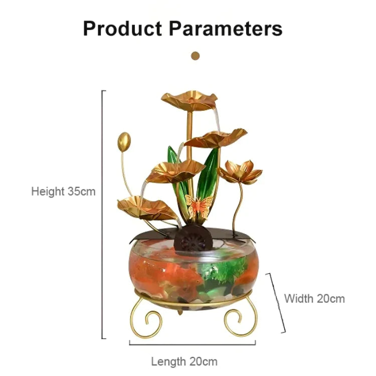 Luxury Creative Lotus Fishbowl Ornament