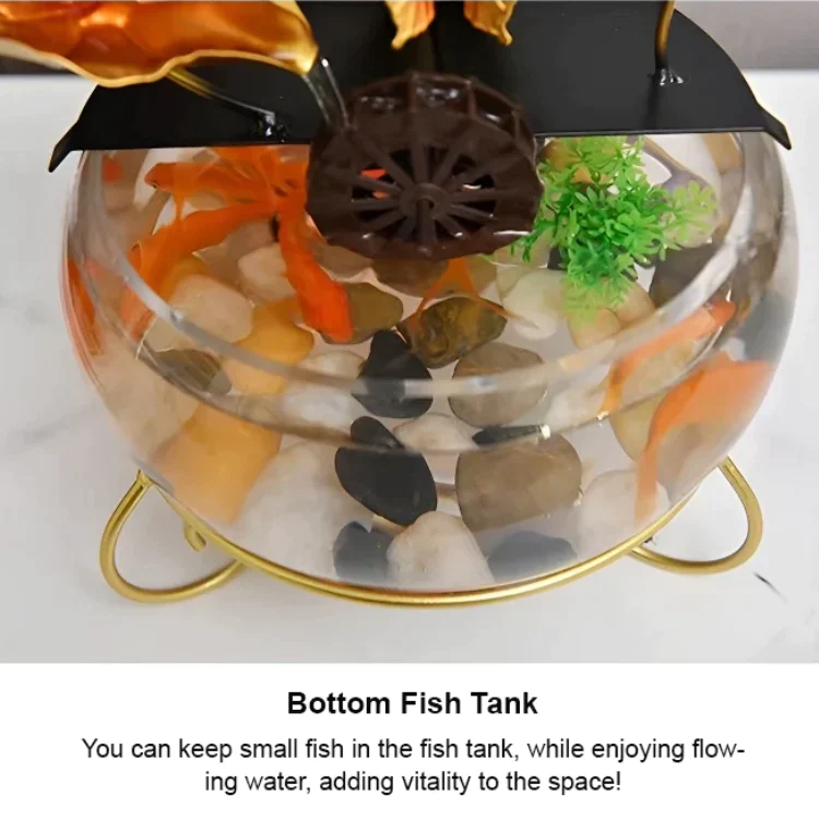 Luxury Creative Lotus Fishbowl Ornament