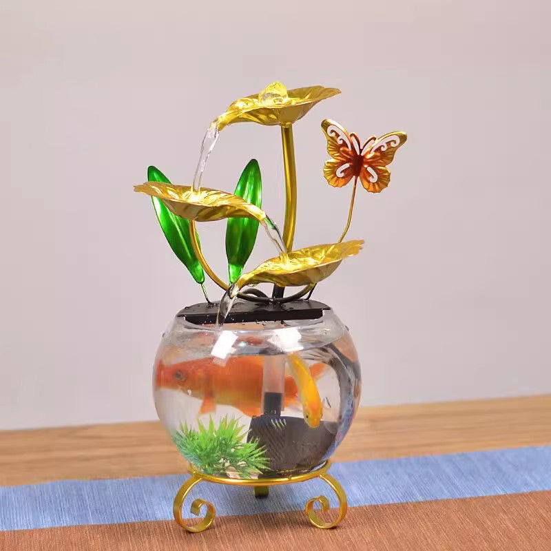 Luxury Creative Lotus Fishbowl Ornament