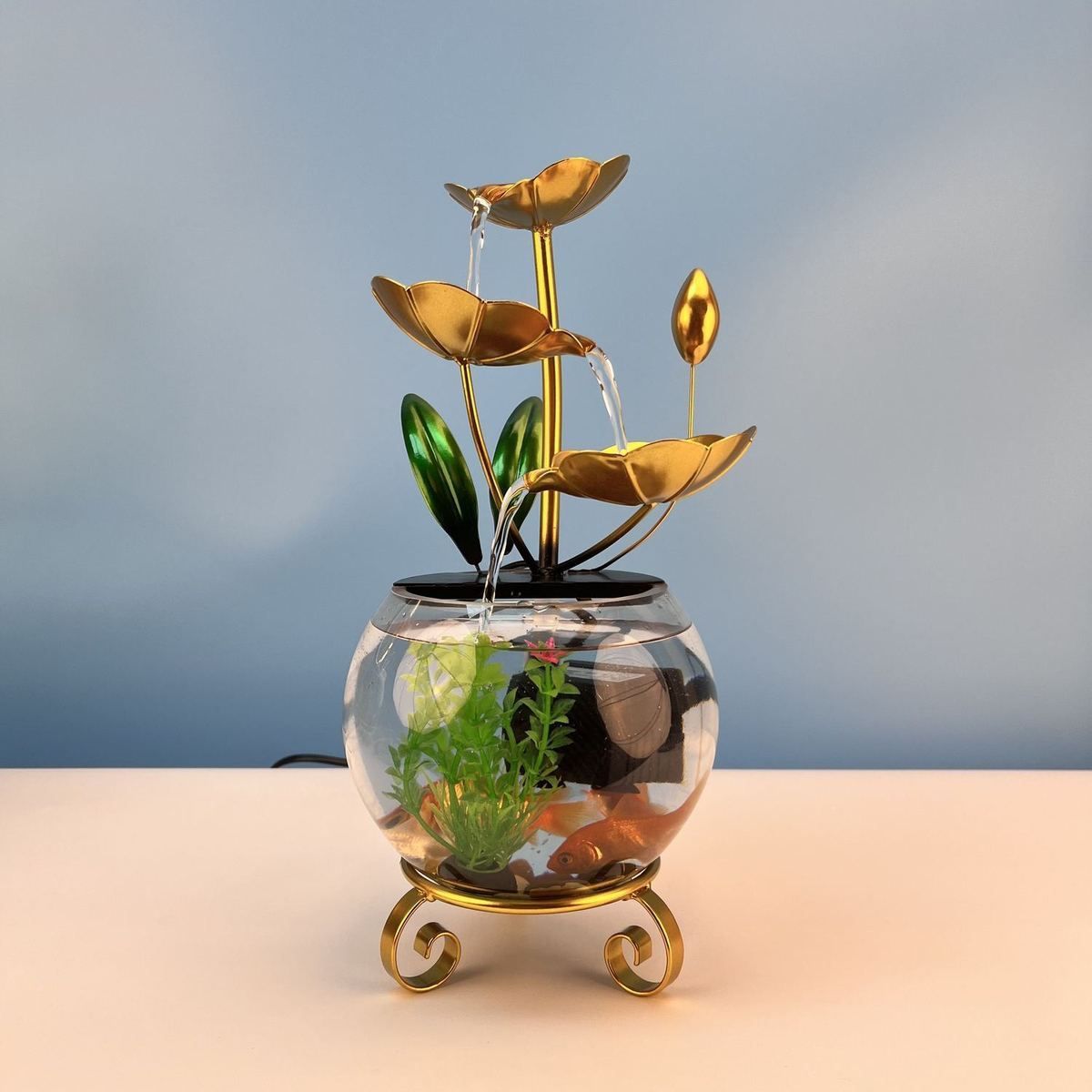 Luxury Creative Lotus Fishbowl Ornament