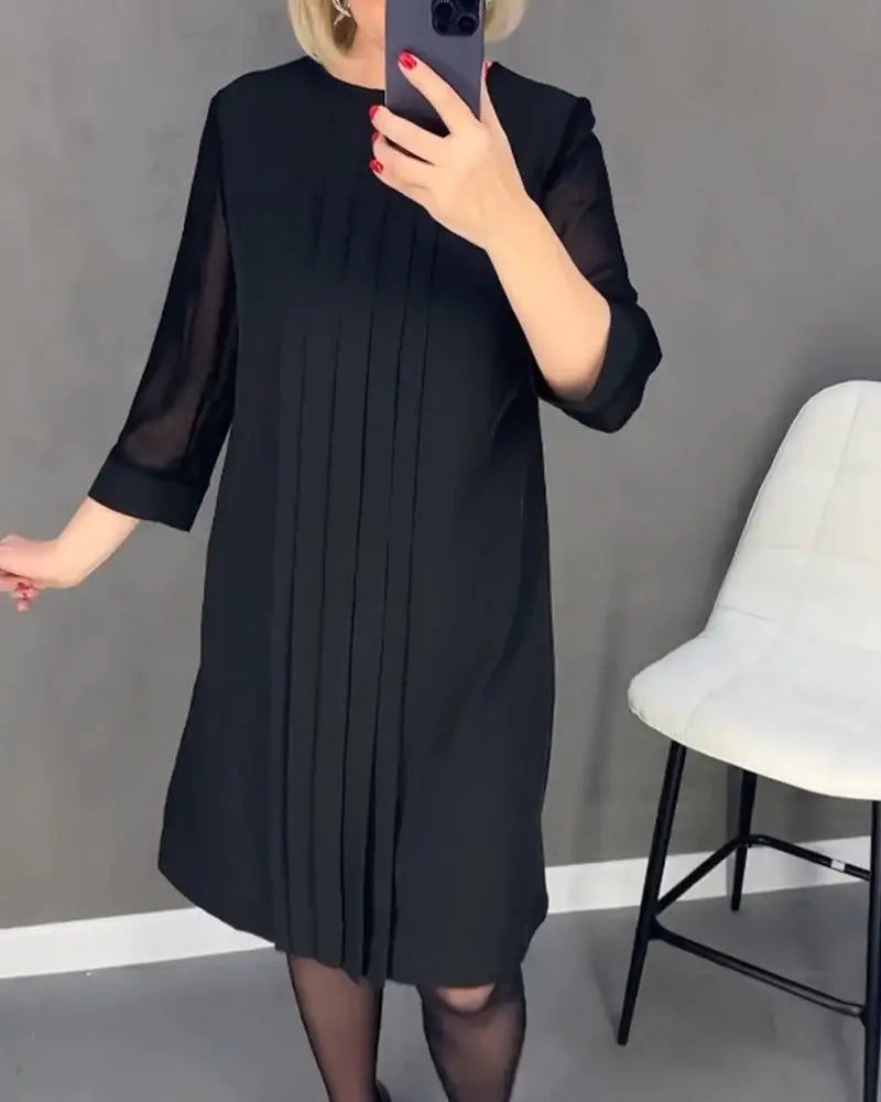 New Straight Medium Sleeve Dress