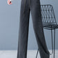Women's Padded And Thickened Solid Color Wide-Legged Drawstring Straight Pants