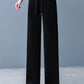 Women's Padded And Thickened Solid Color Wide-Legged Drawstring Straight Pants