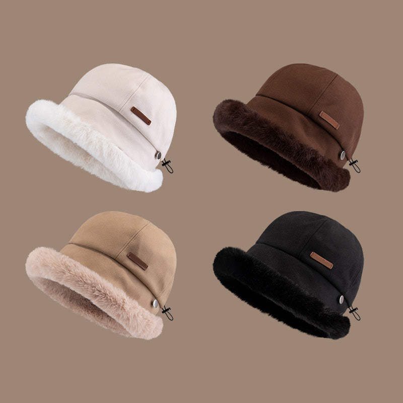 Best Gift for Her - Women's Fashion Coldproof Padded Faux Fur Trimmed Fisherman Hat