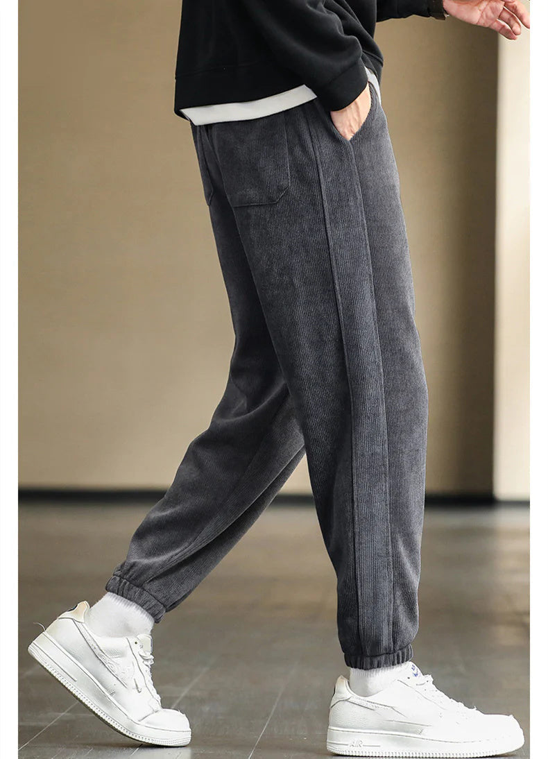 Corduroy Fabric Men's Casual Soft Pants