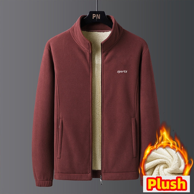 🎁【A Warm Gift in Winter】 Men's Lightweight Full Zip Outdoor Casual Soft Fleece Jacket