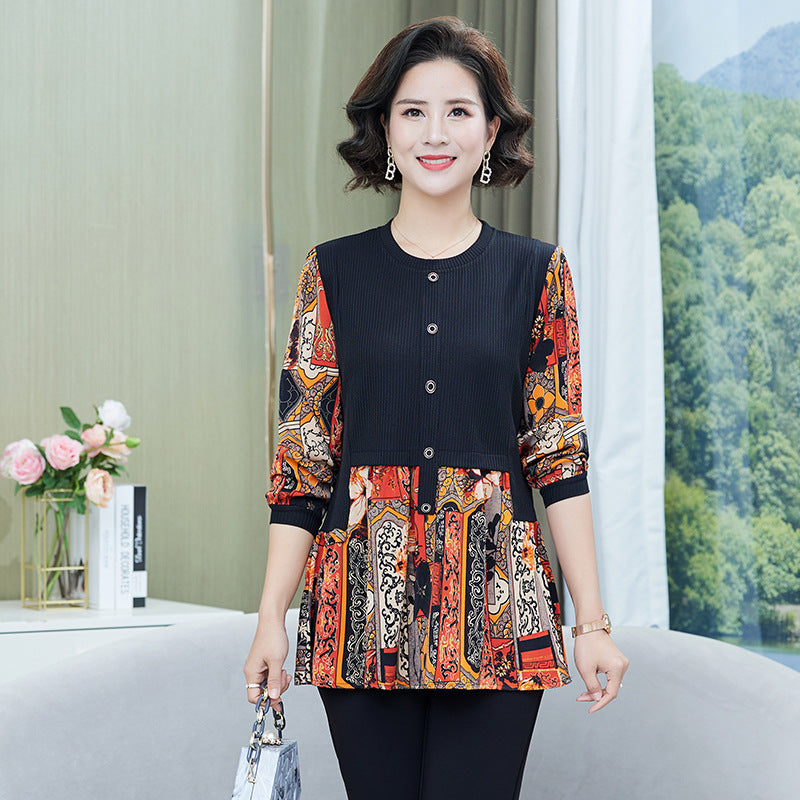 2024 Women’s Contrast Printed Shirt