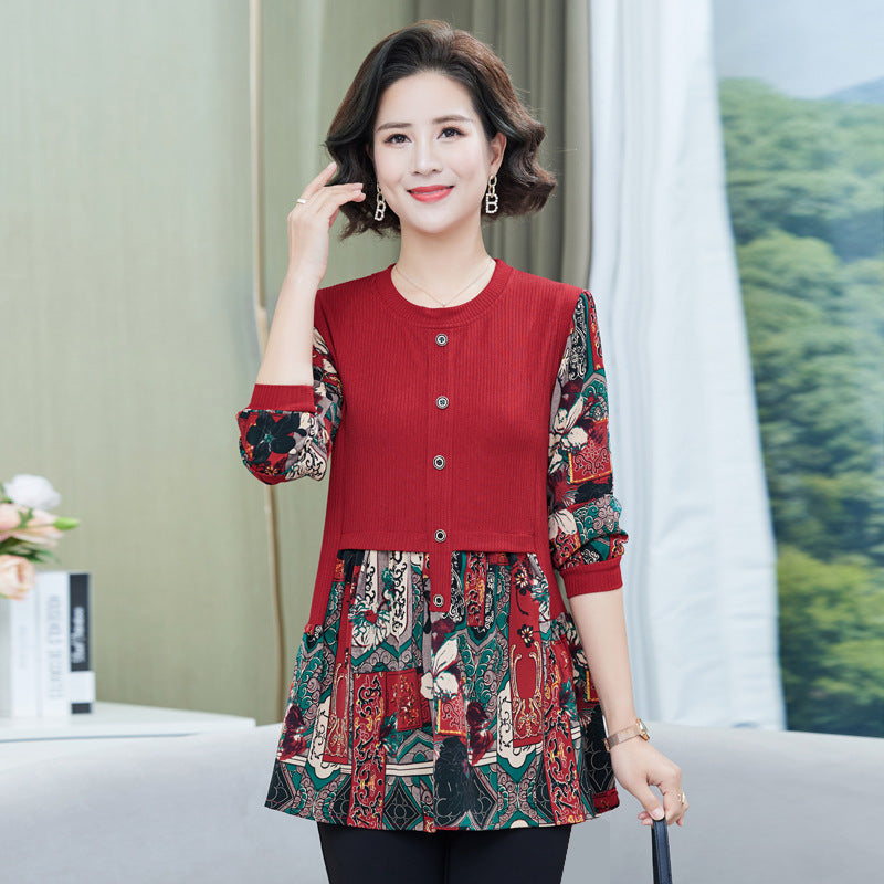 2024 Women’s Contrast Printed Shirt