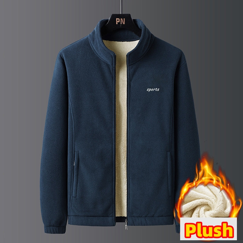 🎁【A Warm Gift in Winter】 Men's Lightweight Full Zip Outdoor Casual Soft Fleece Jacket