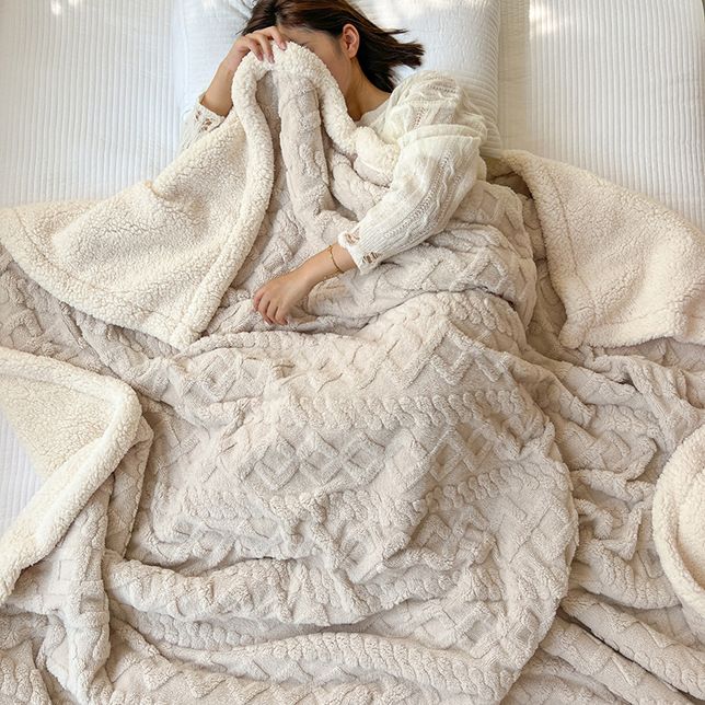 Thickened Imitation Cashmere Throw Blanket