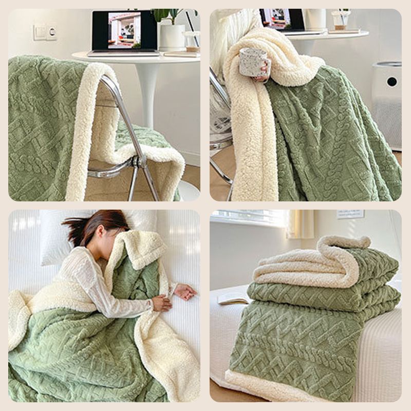 Thickened Imitation Cashmere Throw Blanket