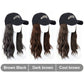 [Stylish Gift] Baseball Cap with Hair Extensions