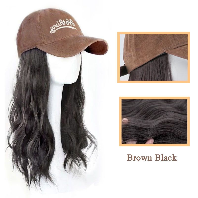 [Stylish Gift] Baseball Cap with Hair Extensions