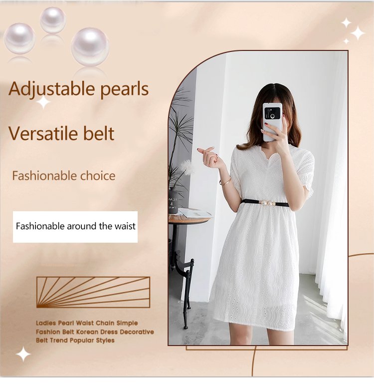 🔥BUY 1 GET 1 FREE🔥Adjustable Pearl Versatile Decorative Belt