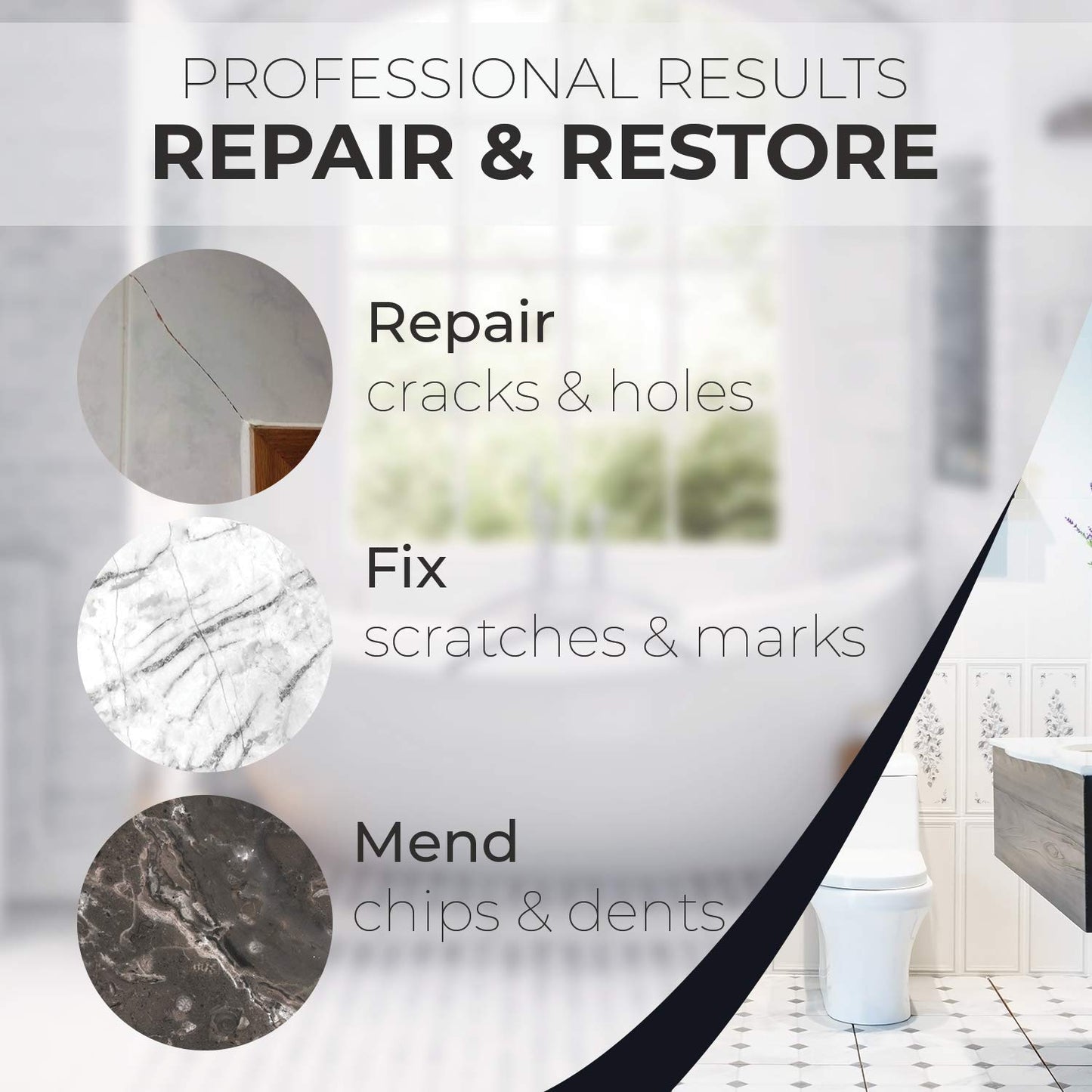 Premium Stone/Tile/Marble Repair Glue Kit