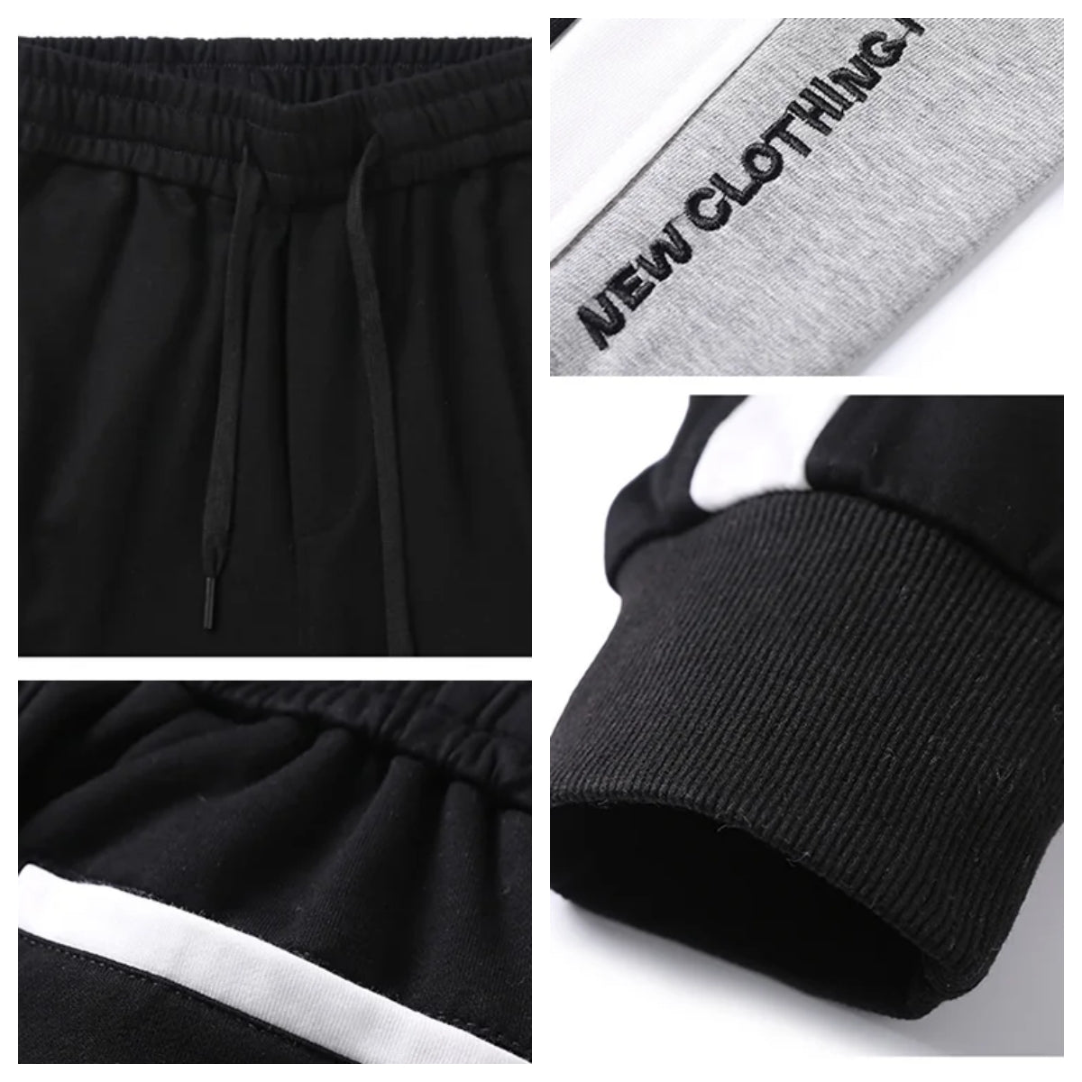 [Best Gift For Him] Men’s Color Blocked Fashion Sports Drawstring Sweatpants