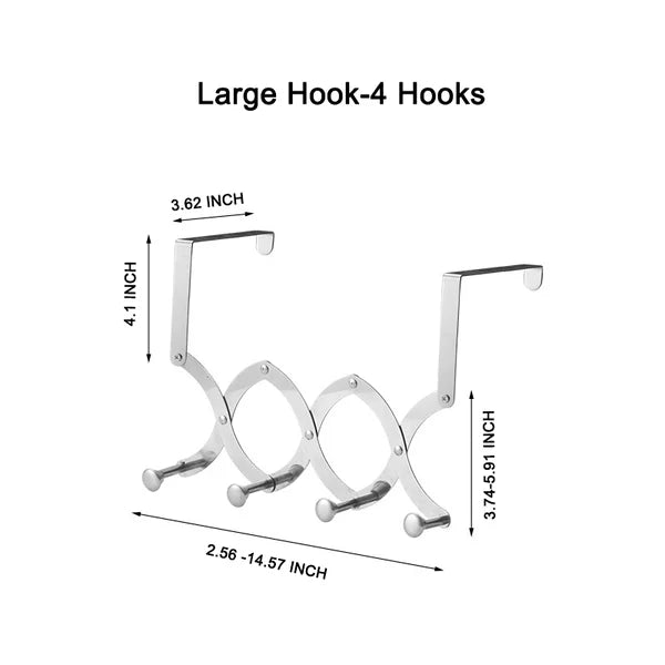 Adjustable Foldable Door Hook Hanger