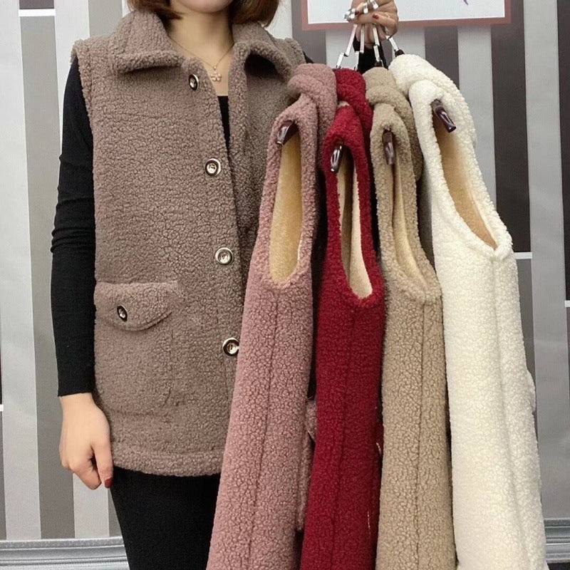 [perfect gift] Women's Winter Plush Warm Vest(🔥42% off🔥)