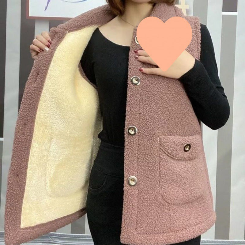 [perfect gift] Women's Winter Plush Warm Vest(🔥42% off🔥)