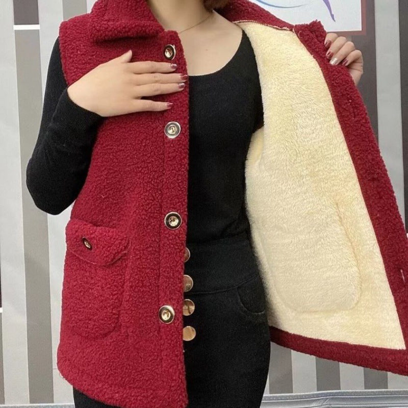 [perfect gift] Women's Winter Plush Warm Vest(🔥42% off🔥)