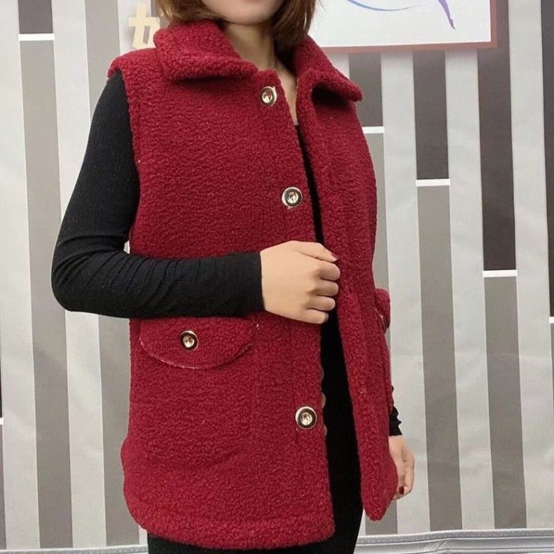 [perfect gift] Women's Winter Plush Warm Vest(🔥42% off🔥)