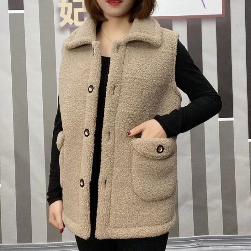 [perfect gift] Women's Winter Plush Warm Vest(🔥42% off🔥)